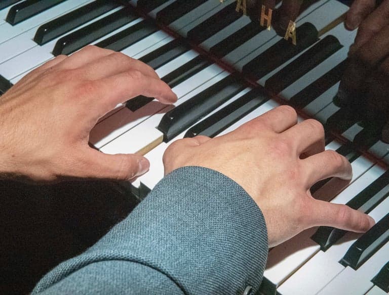 Norbert playing piano